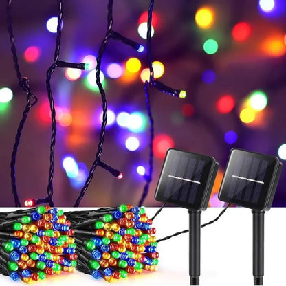 Luces de Navidad con Panel Solar