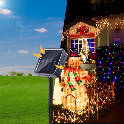 Luces de Navidad con Panel Solar